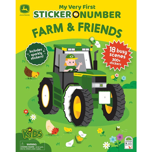 My Very First Sticker by Number John Deere Kids Farm & Friends Sticker by Number Activity Book