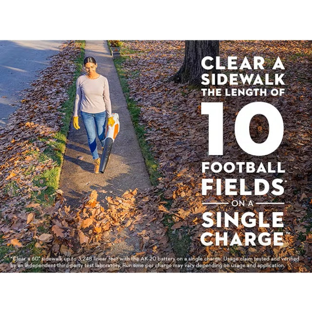 STIHL BGA 70 Battery Handheld Blower Kit with AK 20 Battery & AL 101 Charger