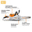 STIHL MSA 80 C-B 14 in. Battery Chainsaw Set with AK 30 S Battery