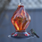 EcoCycle™ Sunburst Sipper Handblown Recycled Glass Hummingbird Feeder
