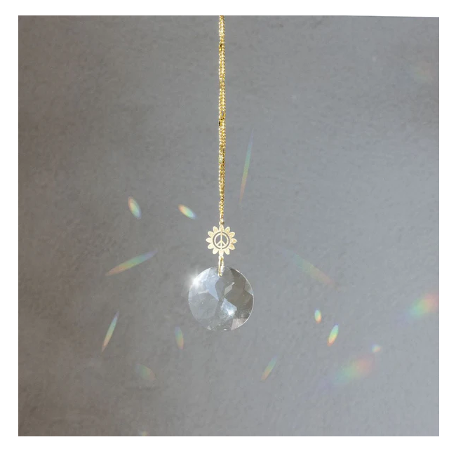 Pocket Suncatcher - Peace Flower