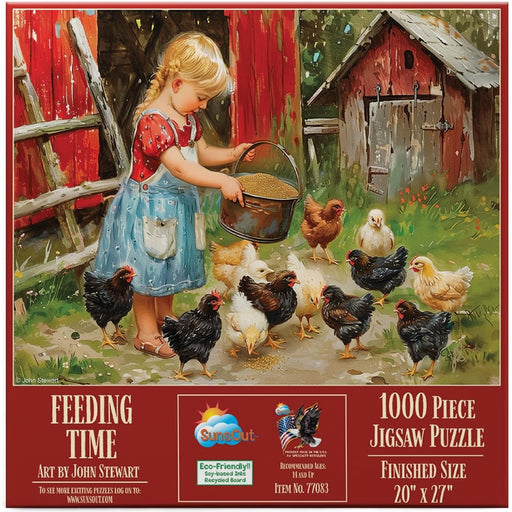 SunsOut 1000 Piece Jigsaw Puzzle, Feeding Time