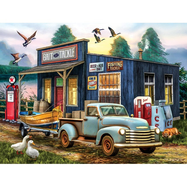 SunsOut 1000 Piece Jigsaw Puzzle, The Early Bird Catches the Fish