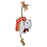 Tall Tails Holiday Polar Bear Plush Tug Dog Toy