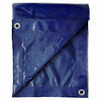 Storage Tarp Cover, Blue Polyethylene, 12' x 16'
