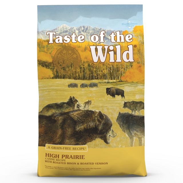 Taste of the Wild High Prairie Canine Recipe with Roasted Bison & Venison Grain-Free Dry Dog Food 28 Lb.