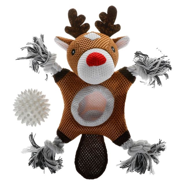 Territory Holiday 2-in-1 Mesh Reindeer Dog Toy