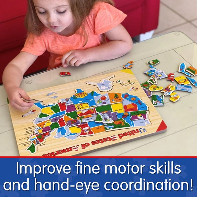 The Learning Journey Lift & Learn USA Map Puzzle