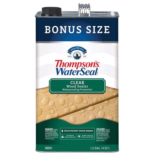 spraying thompson's water seal with garden sprayer 1.2gal VOC Wood Protector