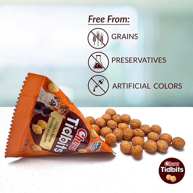 Churu Tidbits Chicken Cat Treats 3.36oz
