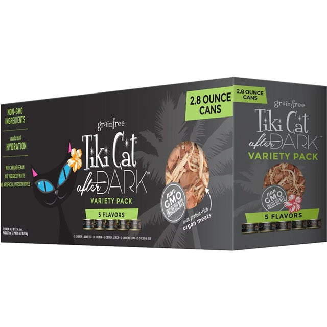 Tiki Cat After Dark 5-Flavor 12-Count 2.8-oz Can Variety Pack Wet Cat Food
