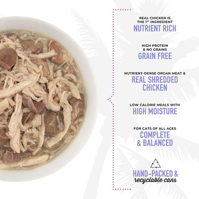 Tiki Cat After Dark Chicken & Duck Recipe in Broth Wet Cat Food, 2.8-oz Can