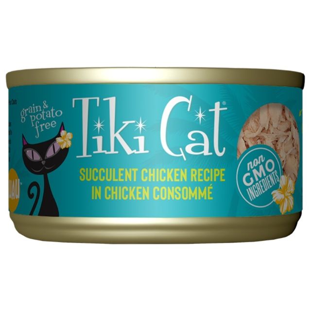 Tiki Cat Puka Puka Luau Succulent Chicken in Chicken Consomme Wet Cat Food, 2.8-oz Can