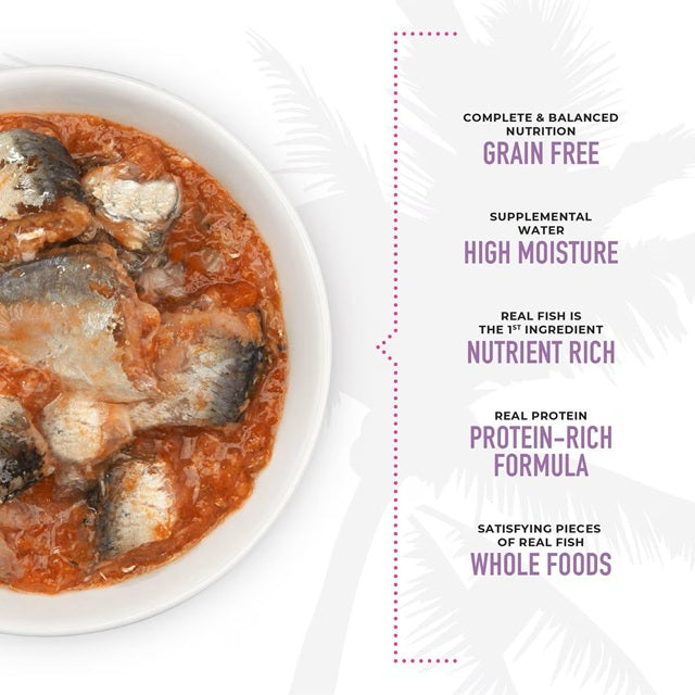 Tiki Cat Tahitian Grill Sardine Cutlets in Sardine Consomme Wet Cat Food, 2.8-oz Can