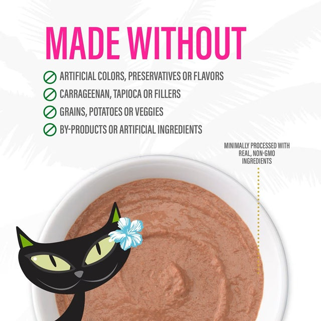 Tiki Cat Luau Velvet Mousse Tuna & Mackerel in Broth Wet Cat Food, 2.8-oz Pouch