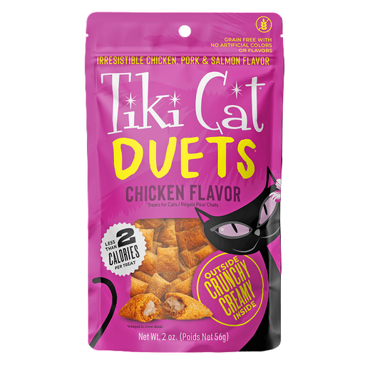 Tiki Cat Duets Chicken Flavor Cat Treat 2oz
