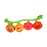 Bark Hairloom Tomatoes Plush Dog Toy