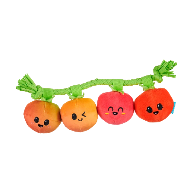 Bark Hairloom Tomatoes Plush Dog Toy