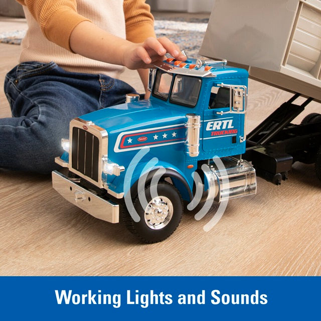 Big Farm Peterbilt Dump Truck with Lights Sounds and Working