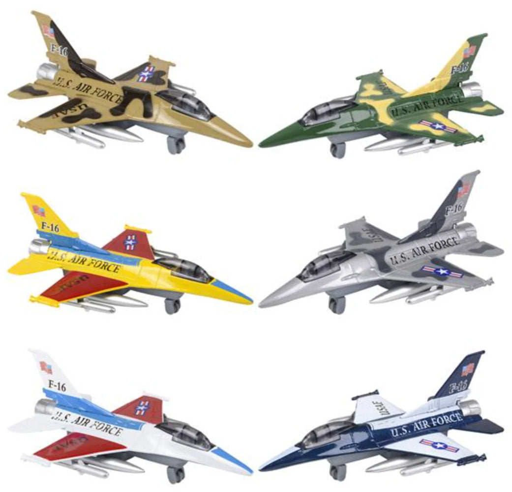 F-16 Jet 7 in. Diecast, Assorted
