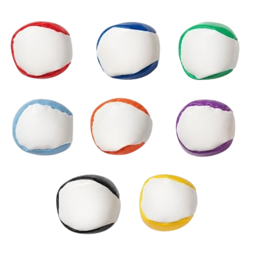 Toysmith 2-Tone Footbag Kick Ball Juggling Sack Toy, Assorted Colors