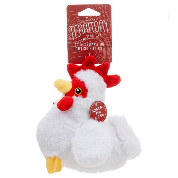Territory Chicken Moving Plush Dog Toy