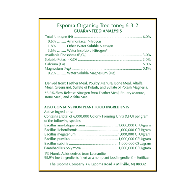 Espoma Tree Tone Organic 4lb