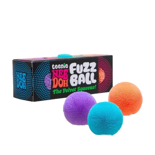NeeDoh Fuzz Ball 3 Pack, Assorted Colors
