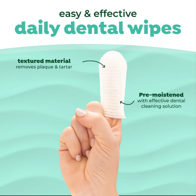 Tropiclean Fresh Breath Daily Dental Wipes 50ct