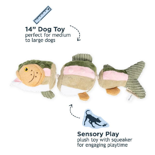 Tall Tails Jointed Trout Dog Toy