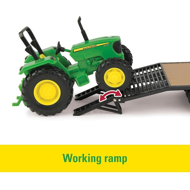 Ford F350 Pickup, Trailer and Tractor Toy Set - 1:32 Scale