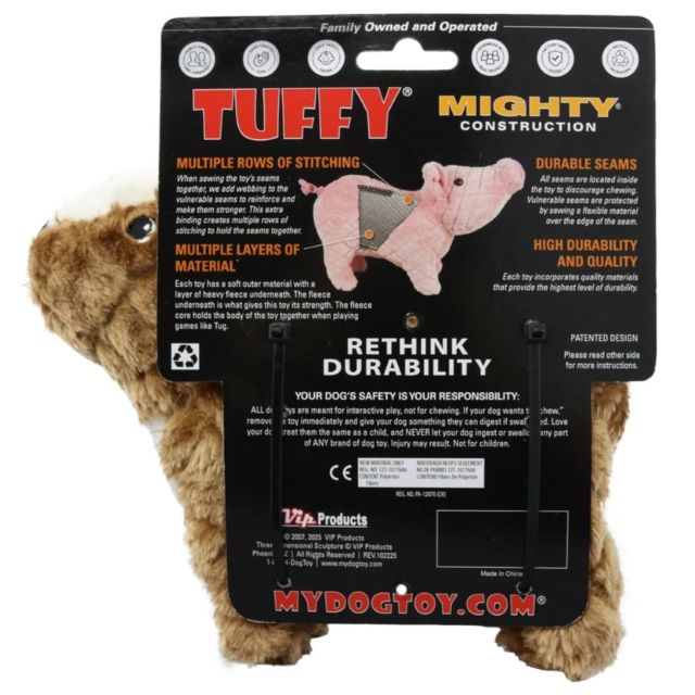 Tuffy MIGHTY Farm Goat Tough Plush Dog Toy