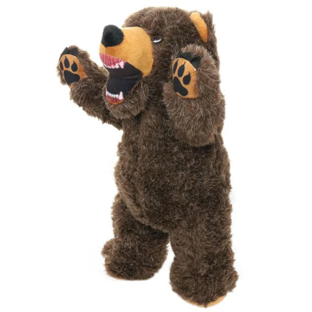 Mighty Angry Animals Brown Bear Dog Toy