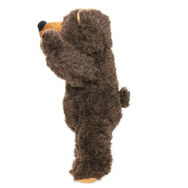 Mighty Angry Animals Brown Bear Dog Toy