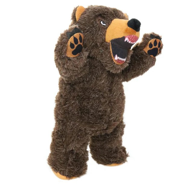 Mighty Angry Animals Brown Bear Dog Toy