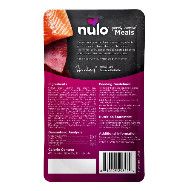 Nulo Gently Cooked Meals for Cats Salmon & Tuna Recipe 3.5oz