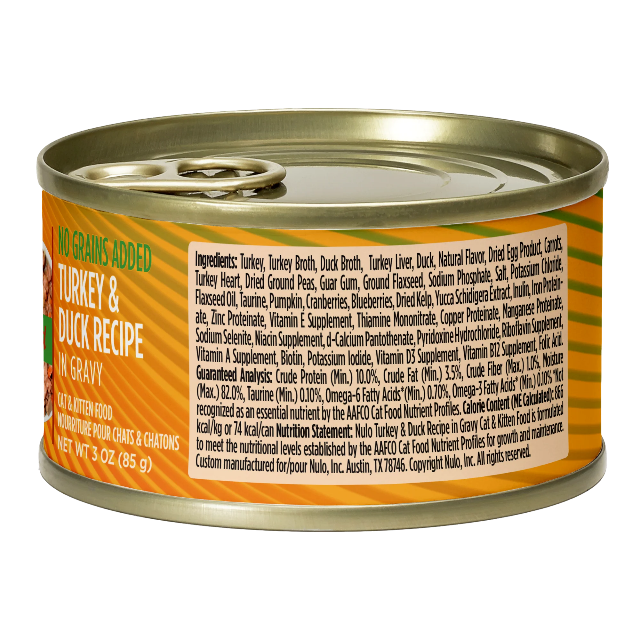 Nulo Minced Turkey & Duck Recipe for Cats Grain Free 3oz