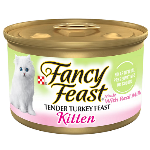 Fancy Feast Kitten Tender Turkey Feast Pate Canned Cat Food