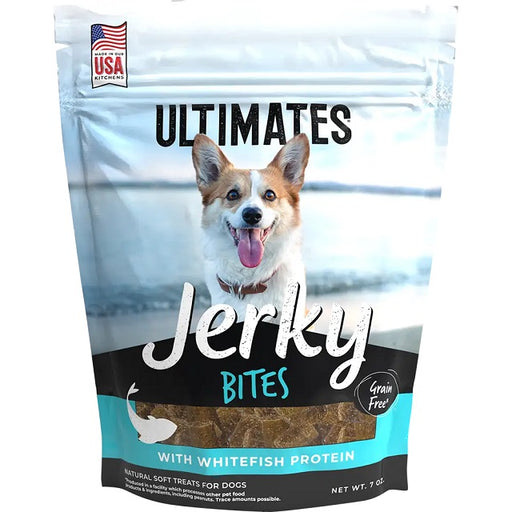 Ultimates Jerky Whitefish Bites Dog Treats 7 oz.