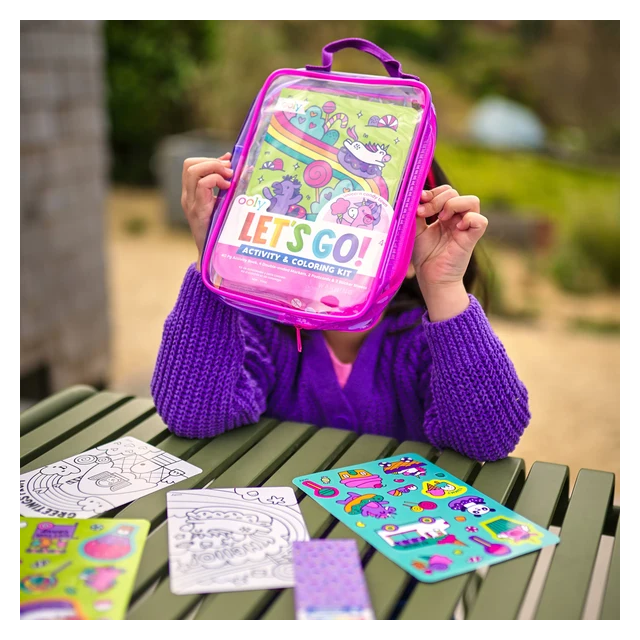 Let's Go Activity & Coloring Kit Unicorn Candy Town