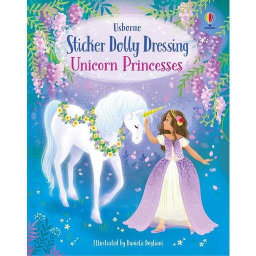 Little Sticker Dolly Dressing Unicorn Princesses Sticker Book, Usborne