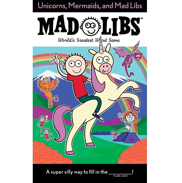 Unicorns, Mermaids, and Mad Libs Word Game Activity Book
