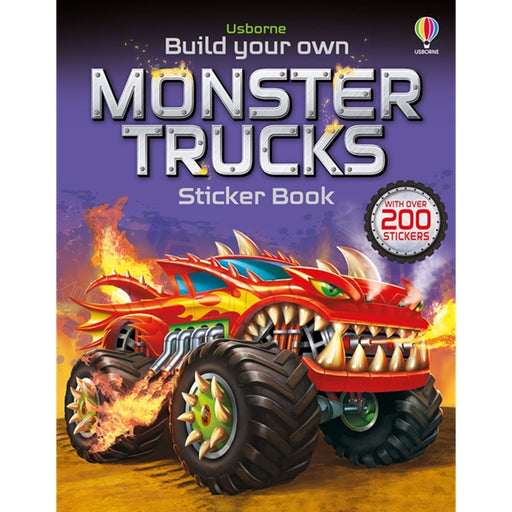 Build Your Own Monster Trucks Sticker Book | Usborne