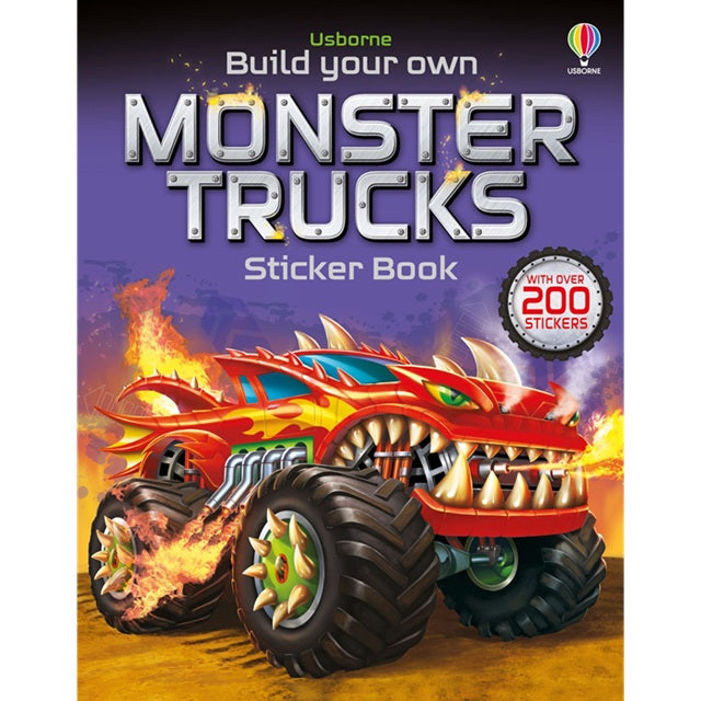 Build Your Own Monster Trucks Sticker Book | Usborne
