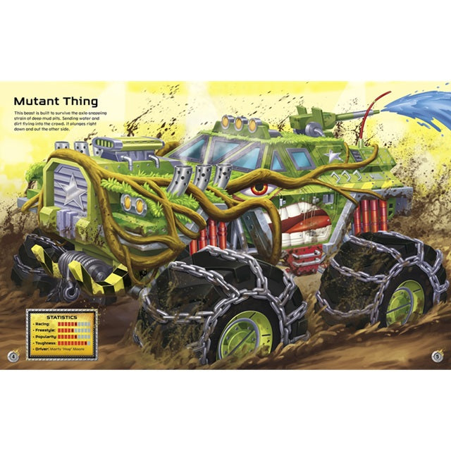 Build Your Own Monster Trucks Sticker Book | Usborne