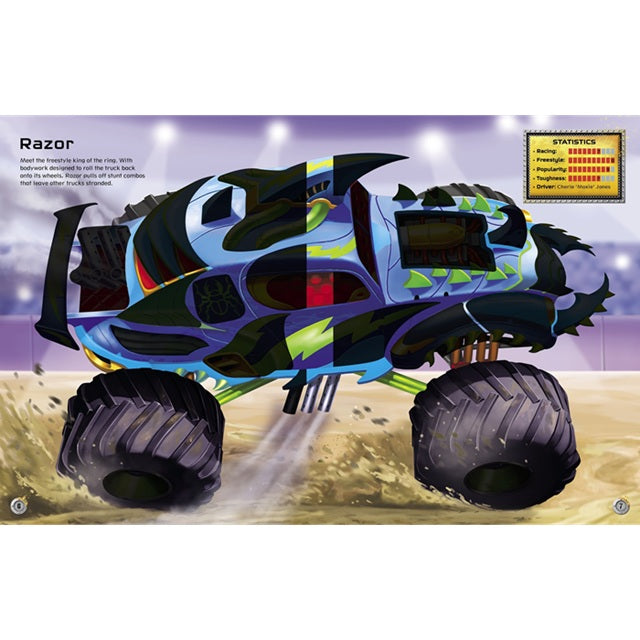 Build Your Own Monster Trucks Sticker Book | Usborne
