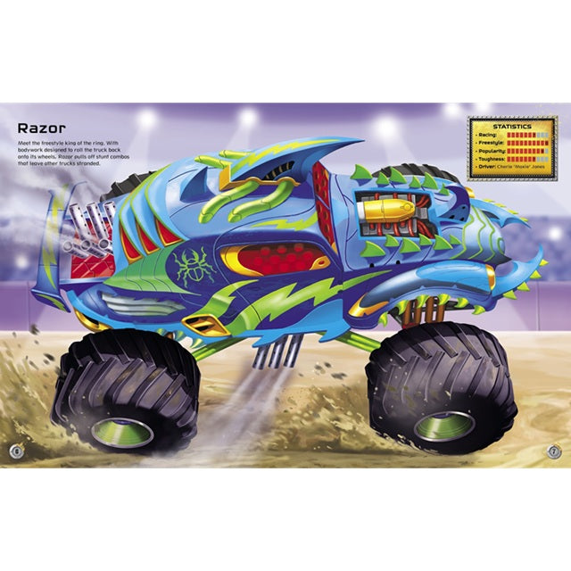 Build Your Own Monster Trucks Sticker Book | Usborne