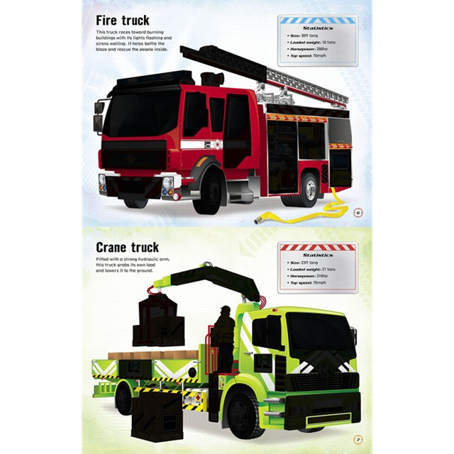 Build Your Own Trucks Sticker Book | Usborne