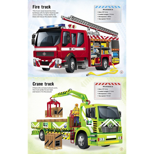 Build Your Own Trucks Sticker Book | Usborne