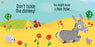 Don't Tickle the Donkey! Textures & Sounds Book | Usborne